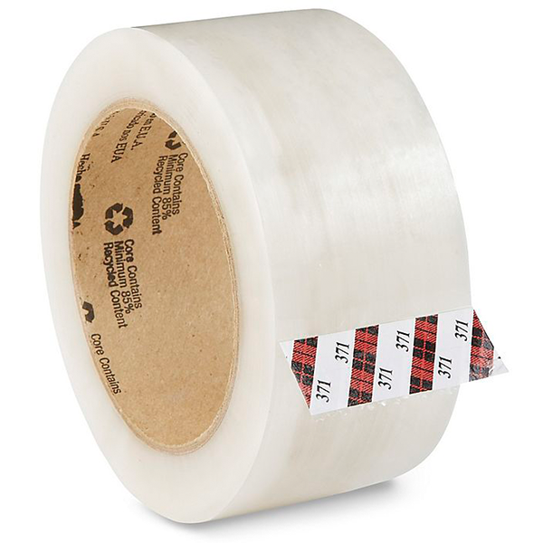 3M 371 Box Sealing Tape 2" x 110yds - 1.9Mil