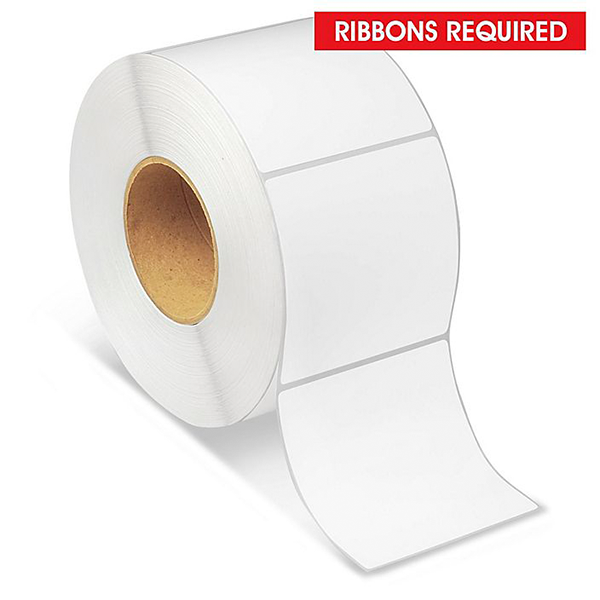 Thermal Transfer Paper Label - White - 4 x 4 --- $16.49 Per Roll