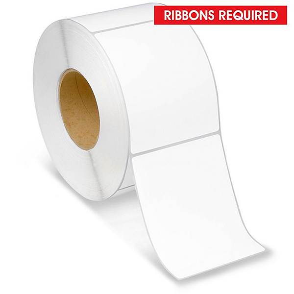 Thermal Transfer Paper Label - White - 4 x 5 --- $16.56 Per Roll