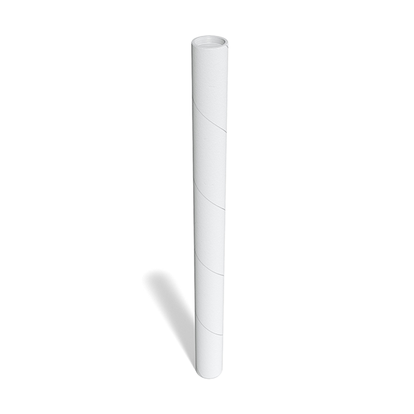 White Mailing Tube - 2.5" x 24" .070, 50 Case - $1.42 Each