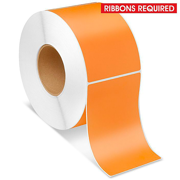 Thermal Transfer Paper Label - ORANGE - 4 x 6 --- $18.94 Per roll