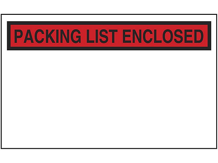 Packing List Envelope 4.5 x 5.5