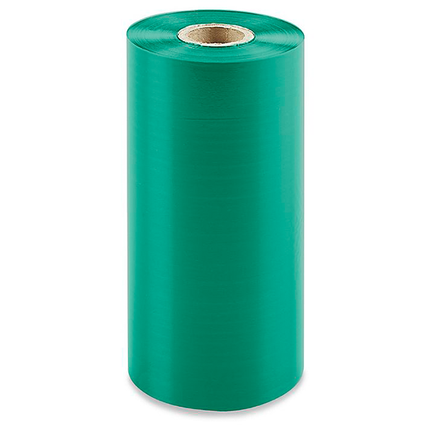 Zebra Thermal Transfer Ribbons - Wax, 4.33" x 984' - GREEN $21.28 Per Ribbon