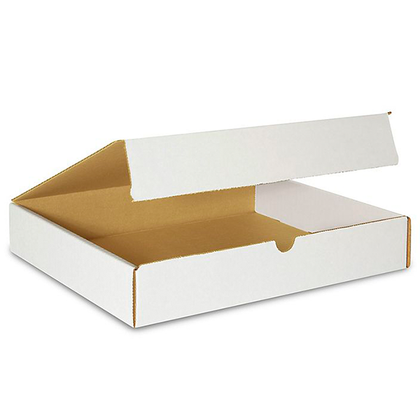 12 1/8 (L) x 9 1/4 (W) x 2 (H) White Literature Mailer Box - 50/Bundle