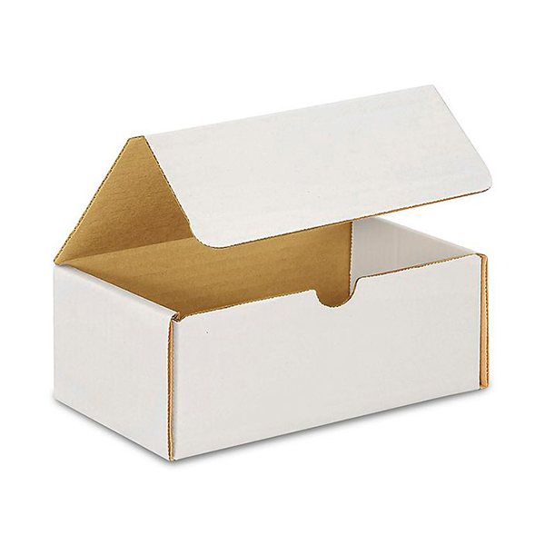 8 (L) x 4 (W) x 4 (H) White Literature Mailer Box - 50/Bundle