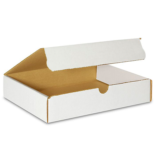 9 (L) x 6 (W) x 2 (H) White Literature Mailer Box - 50/Bundle