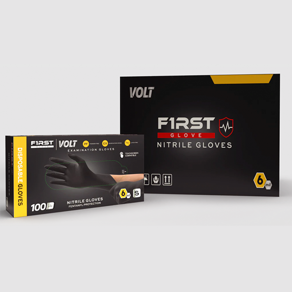 Black Nitrile Disposable Exam Gloves 6 Mil