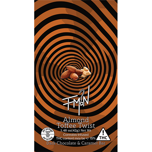 FMN Almond Toffee Twist Mylar Bag 4.5" x 7"