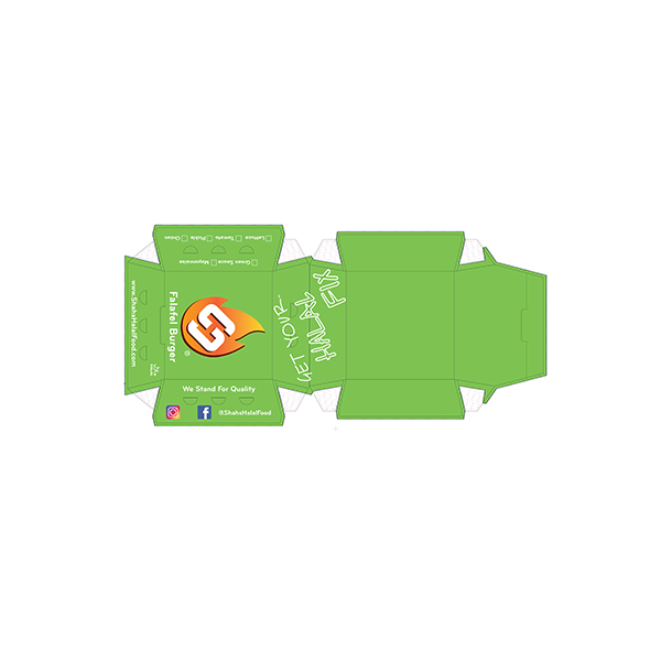 Shah's Halal Food Falafel Burger Box