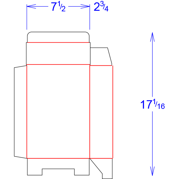Corrugated Inner Pack 3 - 59X245 Chip - INR09019