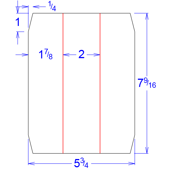 Corrugated 2 Score U Divider 45 x 60 - PAR09037 (2404214_2)