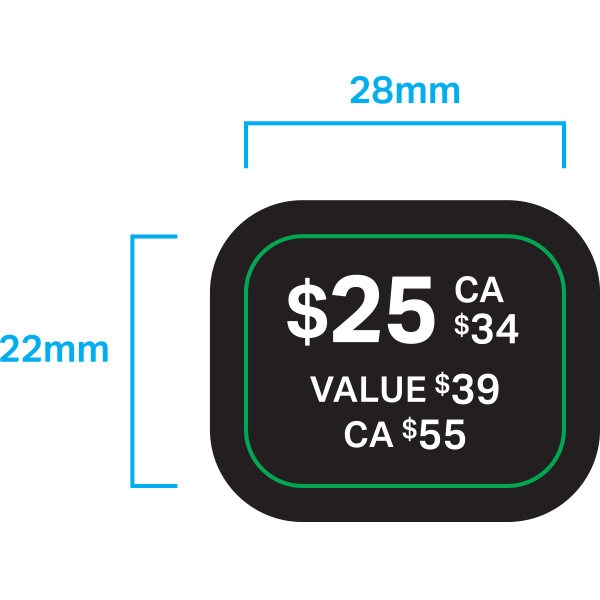 Morphe Value Label - LBL04265