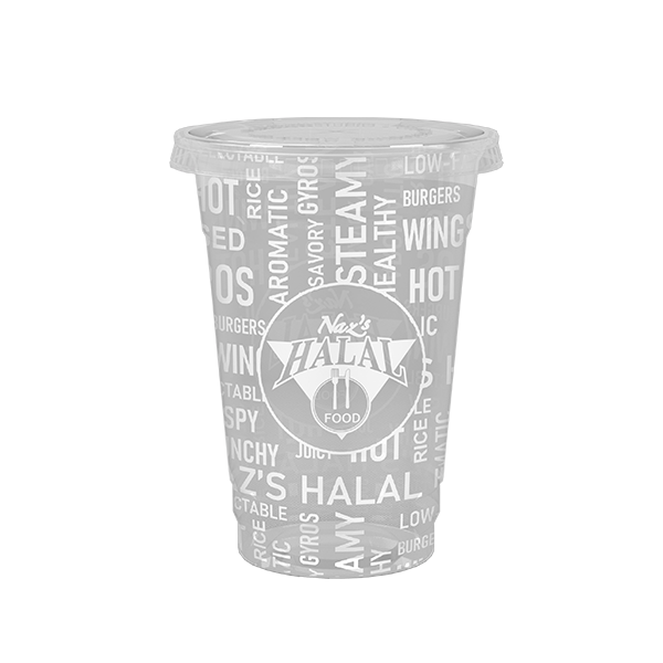 Naz's Halal Food 16oz Plastic Cup