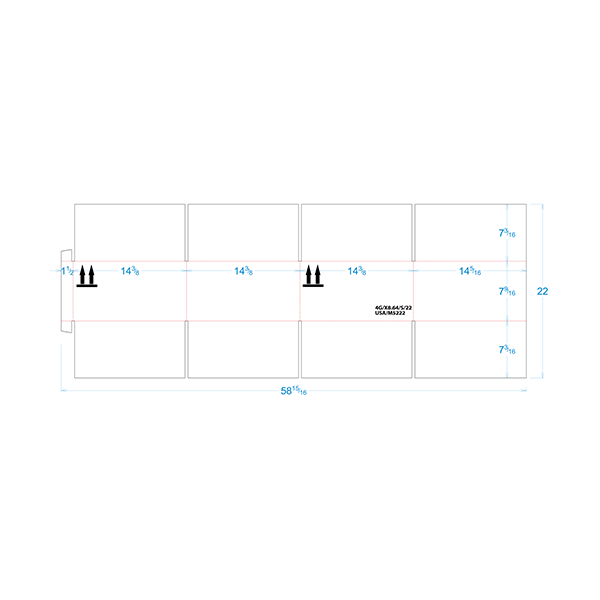 SuperMax Box 14+3/16 x14+3/16 x7+1/4 - CAD #230989