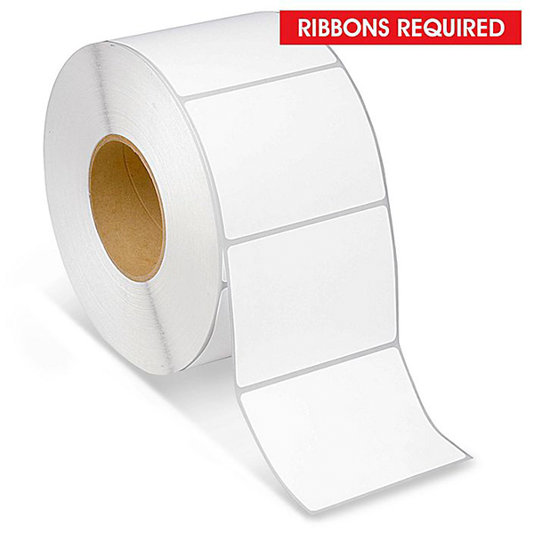 Thermal Transfer Paper Label - White  - 4 x 3        ---         $17.25 Per Roll