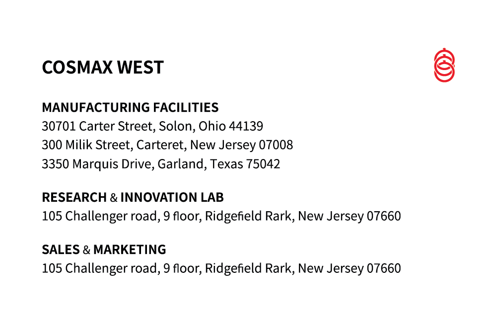 Cosmax Business Cards