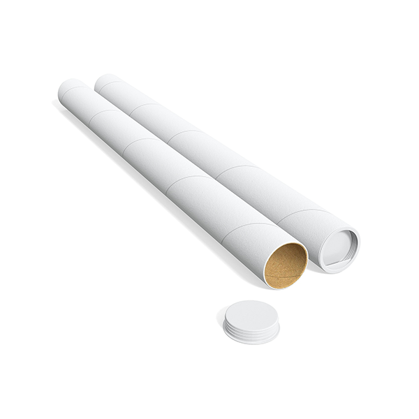 White Mailing Tube - 4" x 42" .080, 12 Case - $3.85 Each