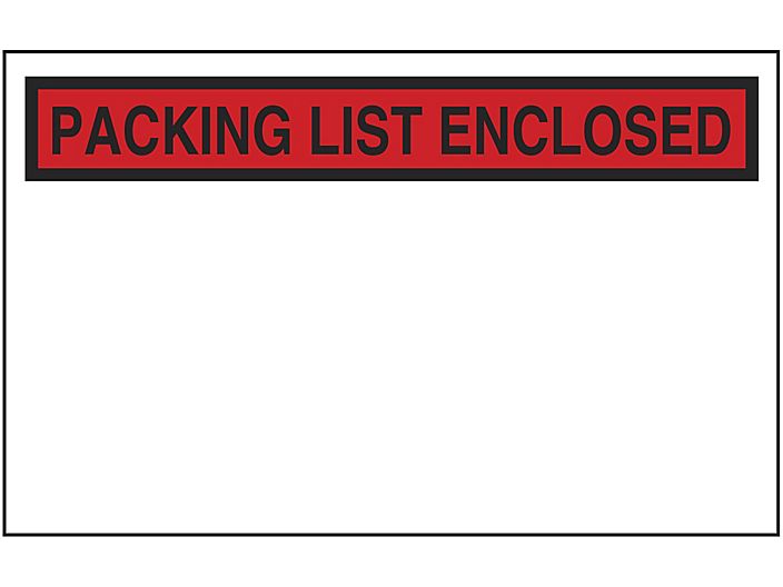 Packing List Envelope 4.5 x 5.5