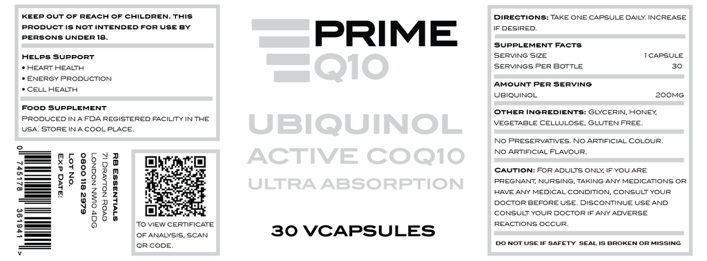 Prime Q10 Label 1.6875" x 4.5625"