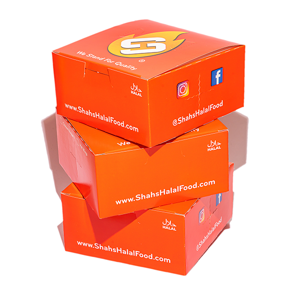 Shah's Halal Food Takeout Box