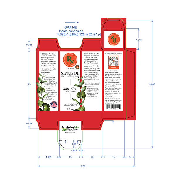 Sinusol Antiviral 2oz Folding Carton