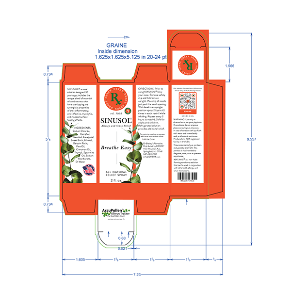 Sinusol Breathe Easy 2oz Folding Carton