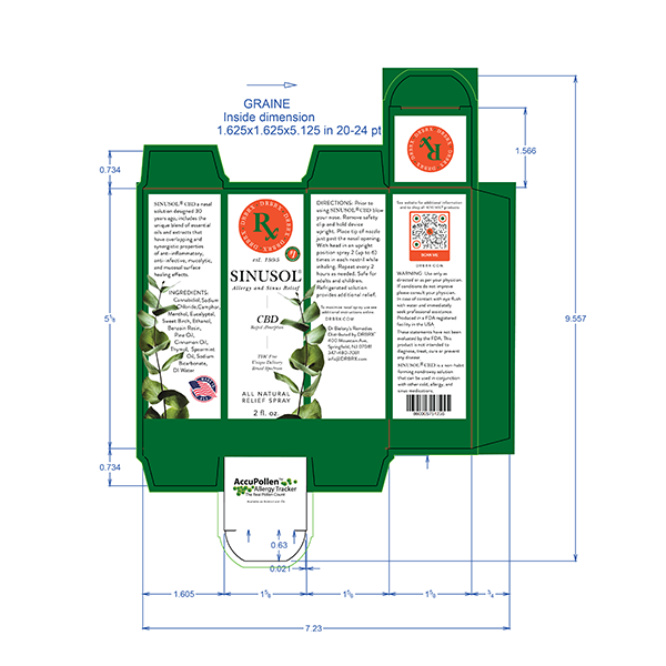 Sinusol CBD 2oz Folding Carton