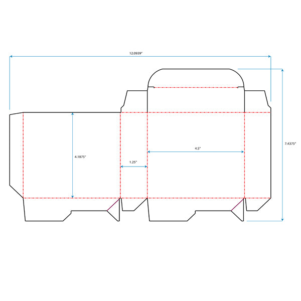 Ulta Foundation Tubes 3 Pack Chipboard Inner Packer - Design_ 92421-1_Rev1 (7ULT005114X00)