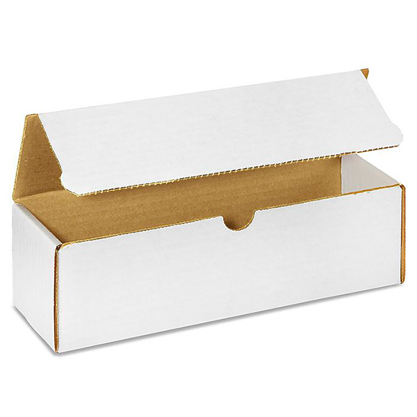 10 (L) x 3 (W) x 2 (H) White Literature Mailer Box - 50/Bundle