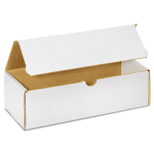 10 (L) x 4 (W) x 4 (H) White Literature Mailer Box - 50/Bundle