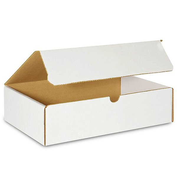 12 (L) x 6 (W) x 3 (H) White Literature Mailer Box - 50/Bundle