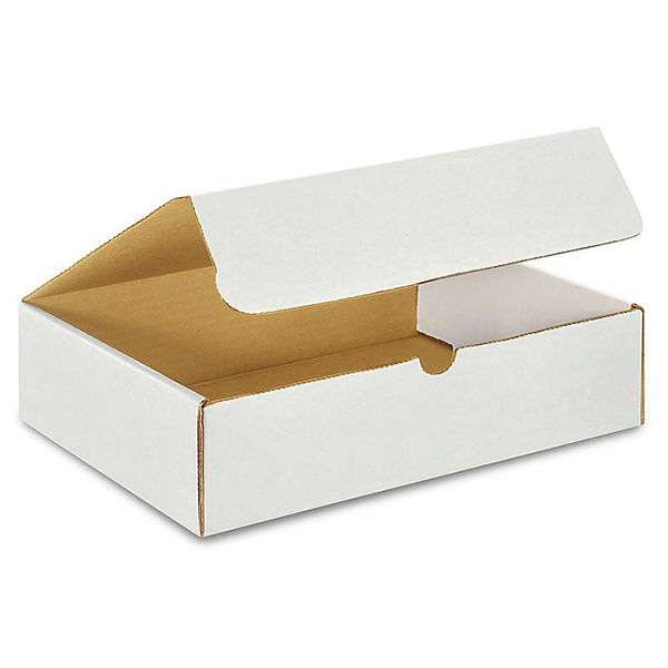 11 1/8 (L) x 8 3/4 (W) x 3 (H) White Literature Mailer Box - 50/Bundle