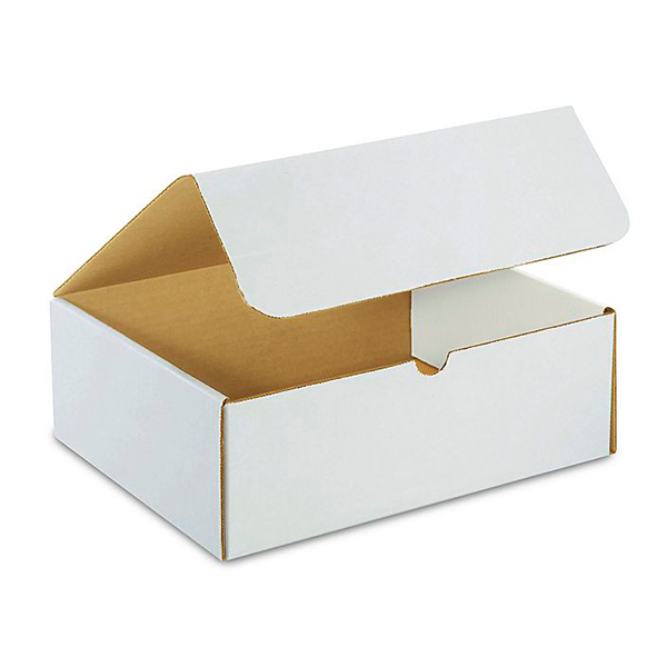 11 1/8 (L) x 8 3/4 (W) x 4 (H) White Literature Mailer Box - 50/Bundle