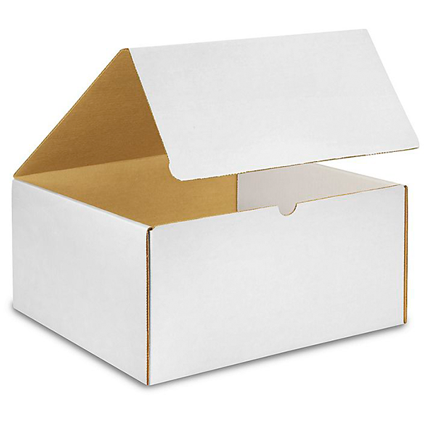 12 3/8 (L) x 12 3/8 (W) x 6 (H) White Literature Mailer Box - 50/Bundle