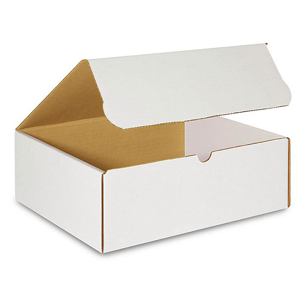 12 1/8 (L) x 9 1/4 (W) x 4 (H) White Literature Mailer Box - 50/Bundle