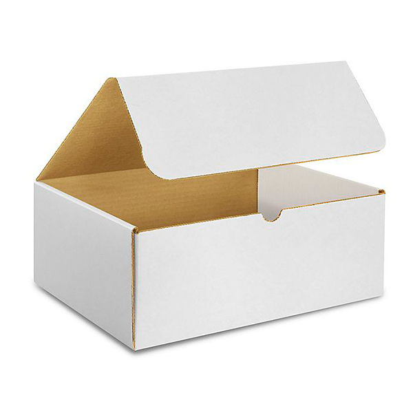 12 1/8 (L) x 9 1/4 (W) x 5 (H) White Literature Mailer Box - 50/Bundle