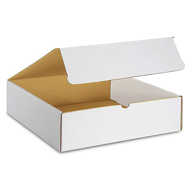 14 1/2 (L) x 14 1/2 (W) x 6 (H) White Literature Mailer Box - 50/Bundle