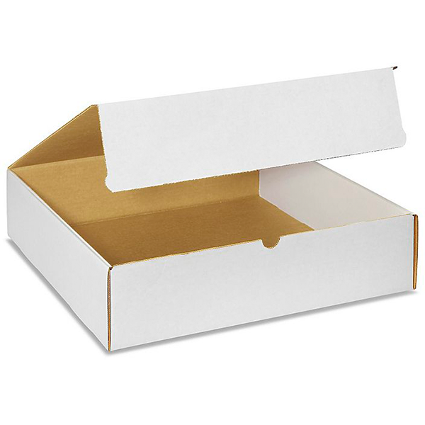 16 3/8 (L) x 16 3/8 (W) x 6 (H) White Literature Mailer Box - 50/Bundle