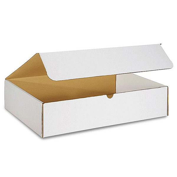 19 1/2 (L) x 14 1/2 (W) x 6 (H) White Literature Mailer Box - 50/Bundle