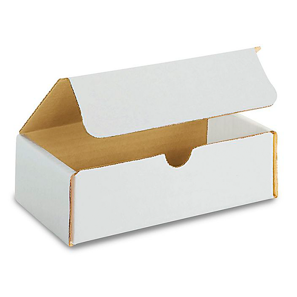 7 (L) x 4 (W) x 4 (H) White Literature Mailer Box - 50/Bundle