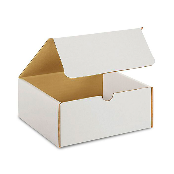 7 (L) x 7 (W) x 4 (H) White Literature Mailer Box - 50/Bundle