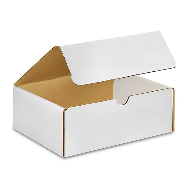 8 (L) x 6 (W) x 3 (H) White Literature Mailer Box - 50/Bundle