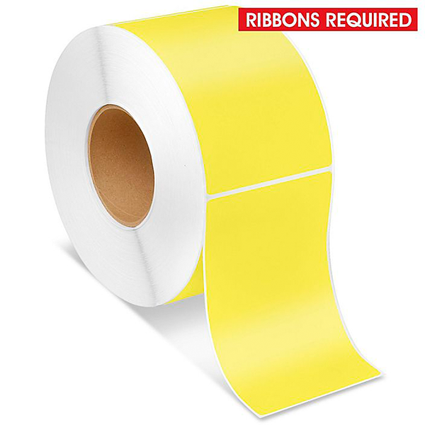 Thermal Transfer Paper Label - Yellow  - 4 x 6        ---         $18.94 Per roll